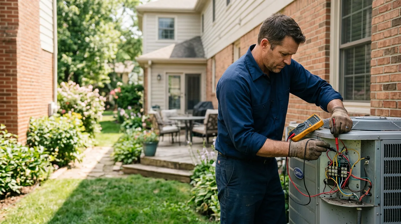 HVAC technician working near High Falls, NY